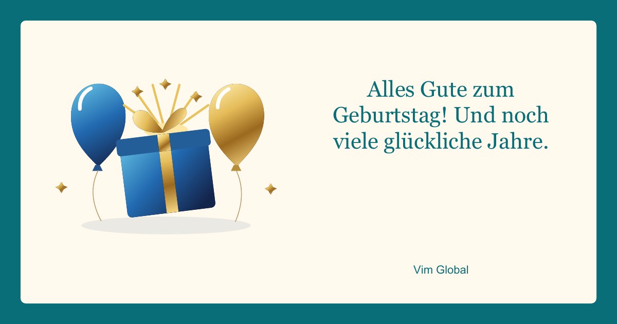 Alles Gute zum Geburtstag!
