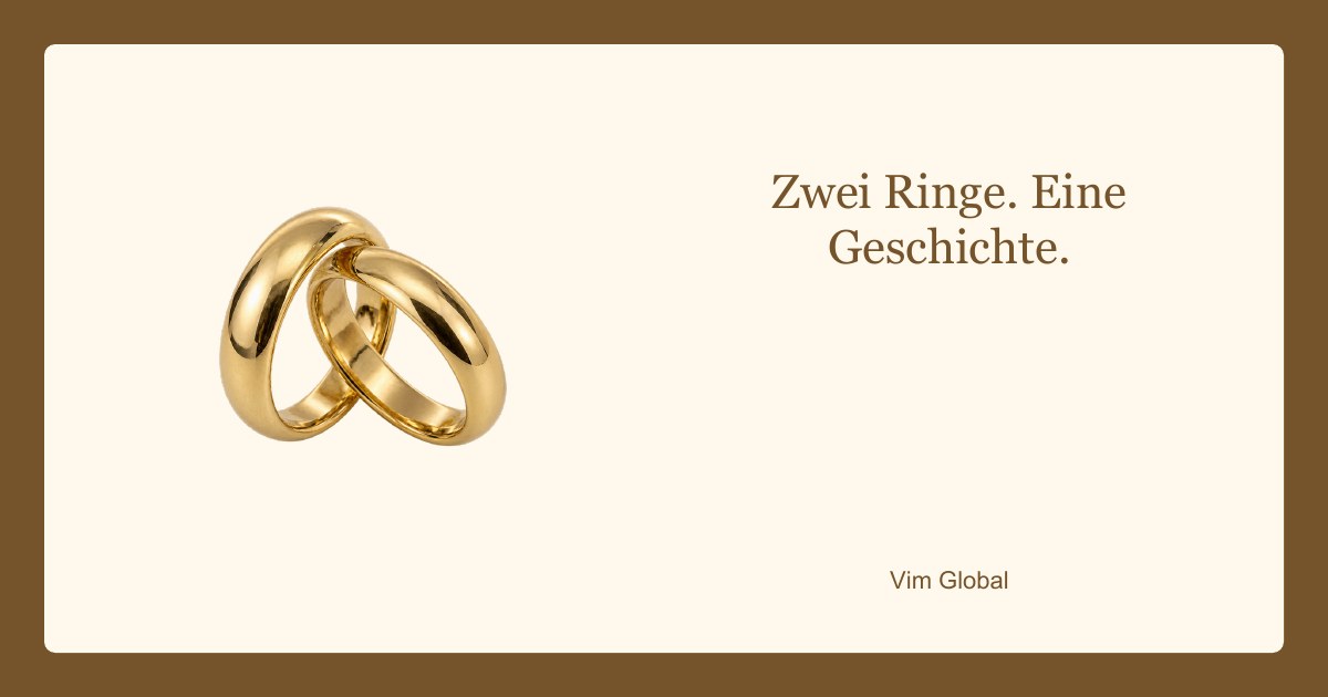 Zwei Ringe. Eine Geschichte.
